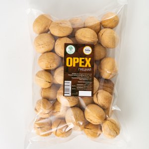 Орех грецкий неочищенный 500гр